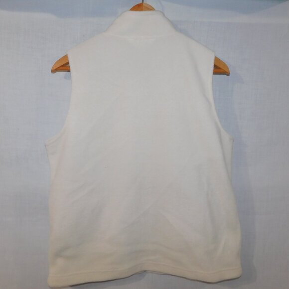 Northern Reflections Womens S Off White Full Zip Fleece Vest Polar Bears - Picture 9 of 11